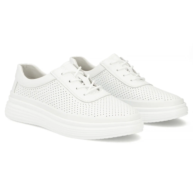 Leather shoes Filippo DP6753/26 WH white