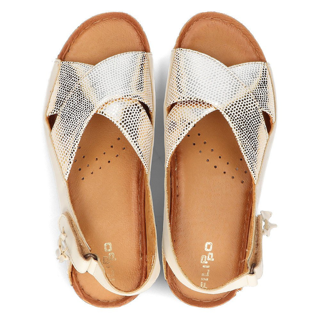 Leather sandals Filippo 00994-37/00-5 ecru