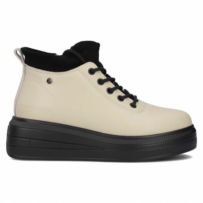 Leather ankle boots DBT6506/24 BE beige