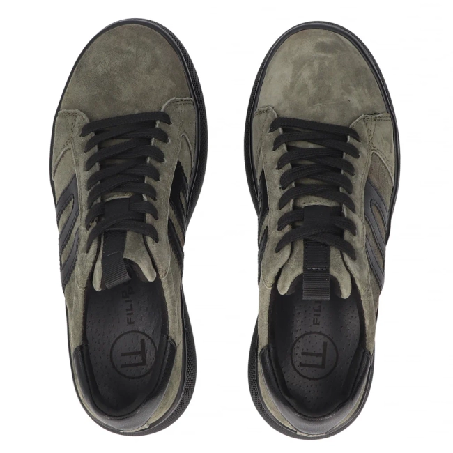 Leather sneakers Filippo DP7175/25 KH khaki