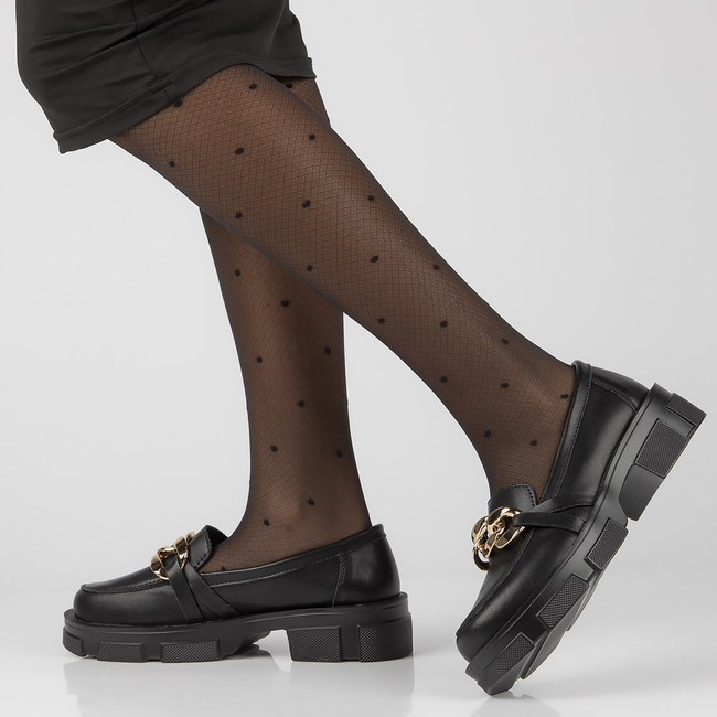 Leather shoes Filippo DP3221/21 BK black