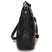 Handbag Toscanio Leather Messenger Bag C238 black