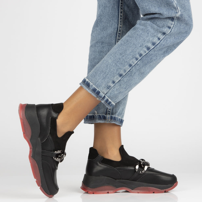 Leather shoes Filippo DP4191/22 BK black