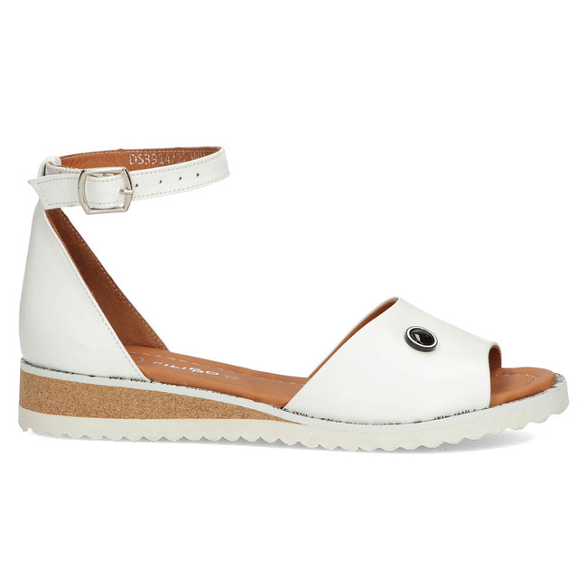 Leather sandals Filippo DS3914/22 WH white