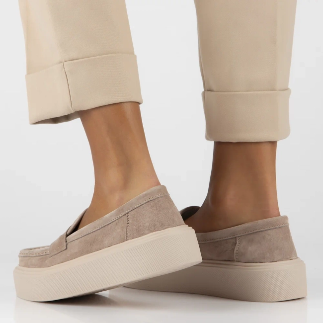 Leather shoes Filippo DP6152/24 BE beige