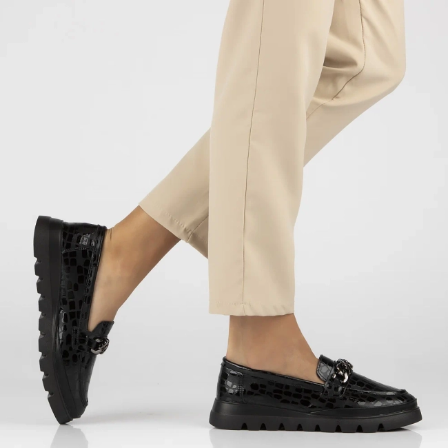 Leather shoes Filippo DP6467/24 BK black