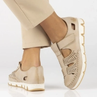Leather Shoes Filippo 49958-61 beige