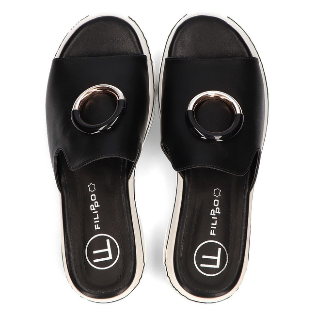 Klapki Filippo DK2318/21 BK czarne