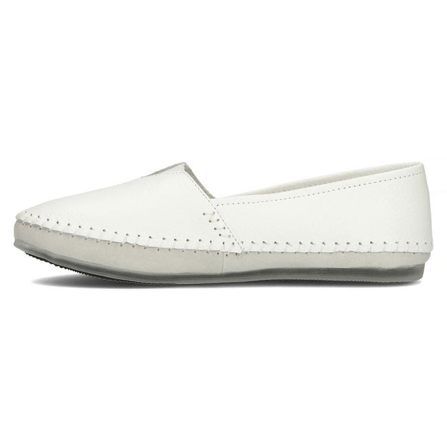 Skórzane półbuty Filippo DP031/22 WH białe