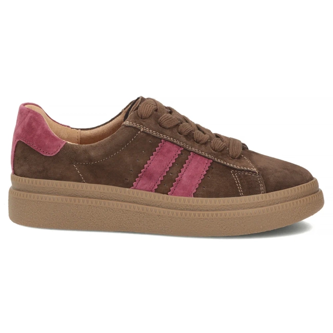 Skórzane sneakersy Filippo DP7981/26 D BR brązowy