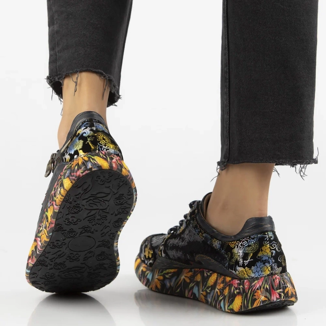 Leather shoes Laura Vita nikito 09 blue