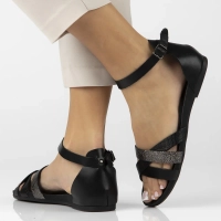 Leather sandals Filippo 40225 black