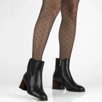 Leather ankle boots Filippo DBT7472/25 BK black