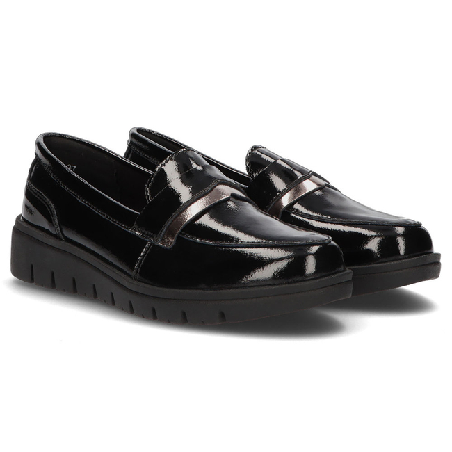 Skórzane półbuty Filippo DP3205/21 BK czarne