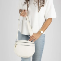 Beige shoulderbag zippella