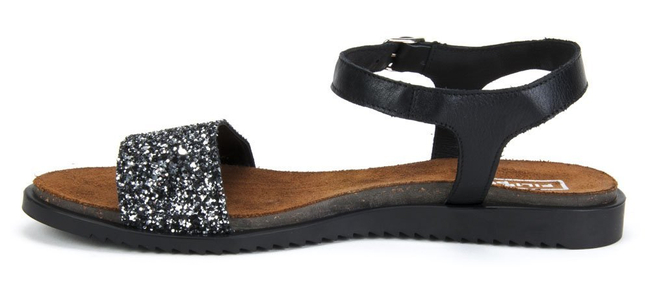 Sandals Filippo 1368 Black Sequins Nero