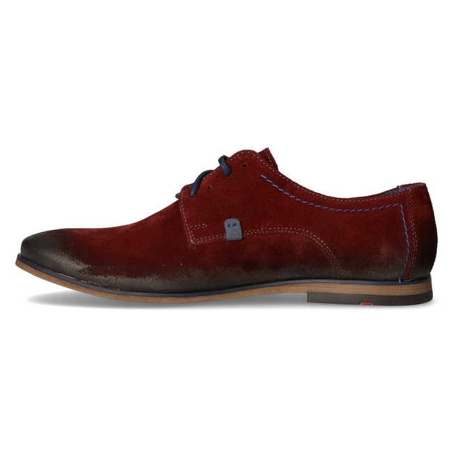 Leather shoes Filippo 239 burgundy velor
