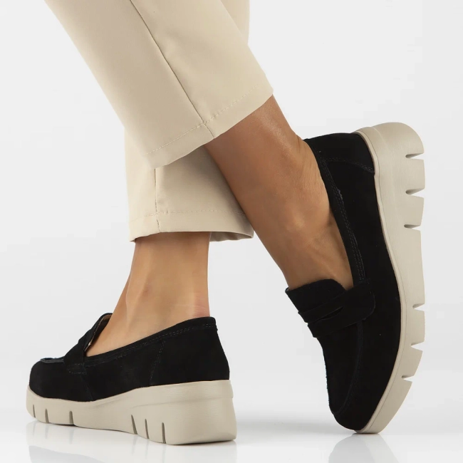 Leather shoes Filippo DP6248/24 BK BE black