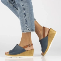 Leather sandals Artiker 54C0684 navy