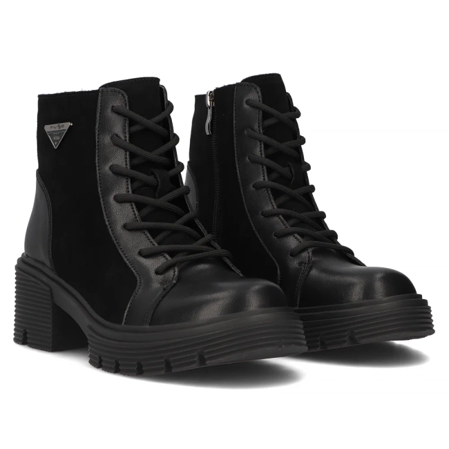 Leather ankle boots Filippo DBT6495/24 BK black