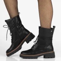 Leather ankle boots Filippo DBT7263/25 BK black