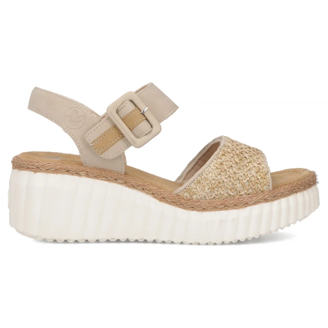 Sandals Rieker 69176-62 beige