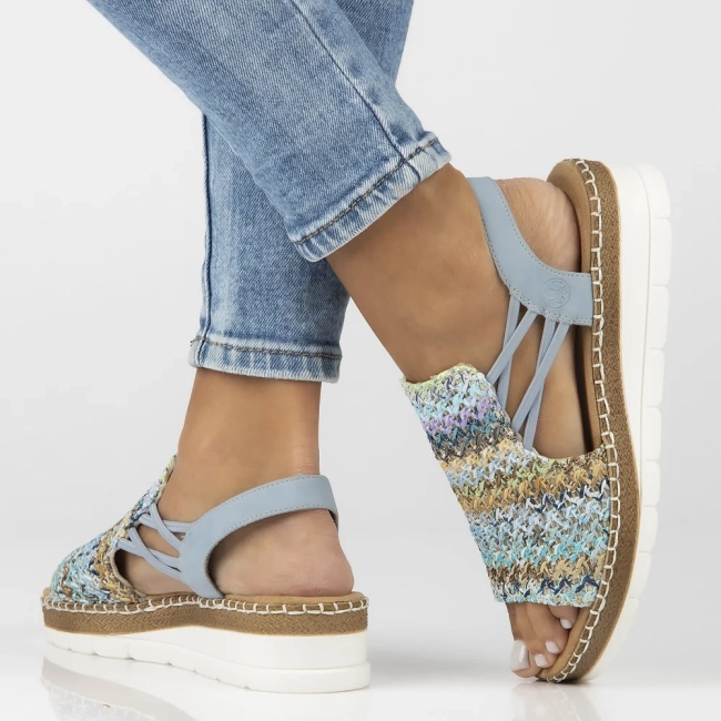 Sandals Rieker V1241-90 blue