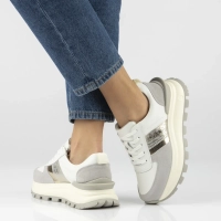 Leather sneakers Filippo DP7563/26 WH white