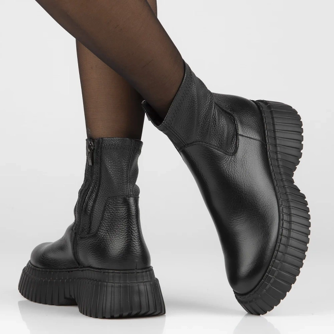 Leather ankle boots Filippo 1372 black