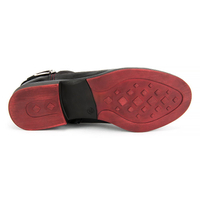 Botki FILIPPO 414S nubuk czarne/czerwone