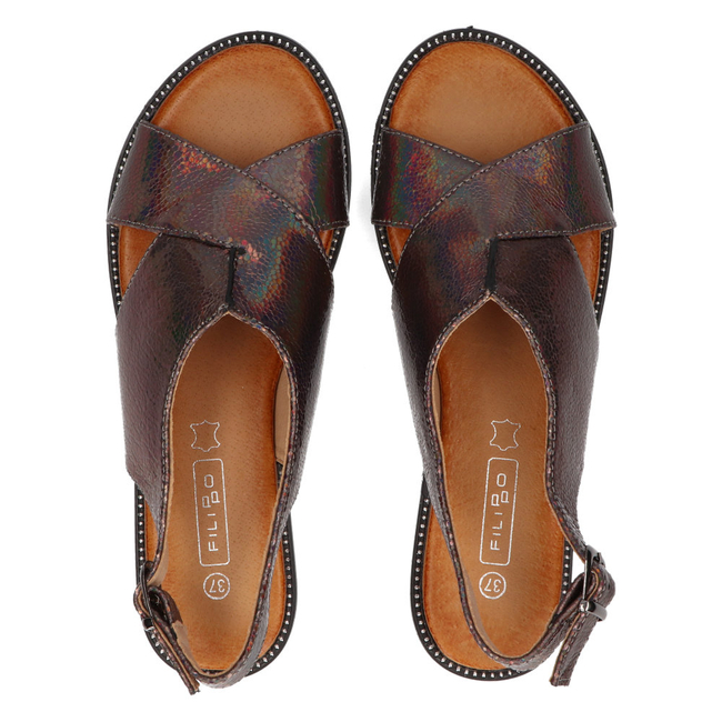 Sandals Filippo DS2104/21 GM gun metal