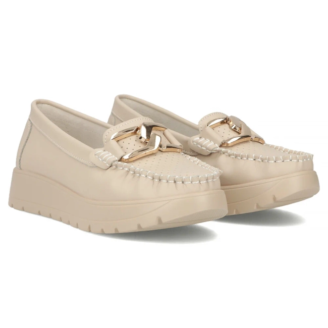 Leather loafers Filippo DP6827/25 BE beige