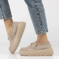 Leather shoes Filippo DP6844/25 BE beige