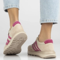 Leather sneakers Filippo DP7538/26 BE FH beige-pink