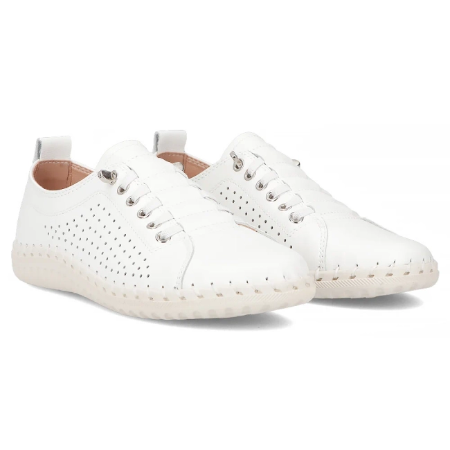 Leather shoes Filippo DP6735/25 WH white