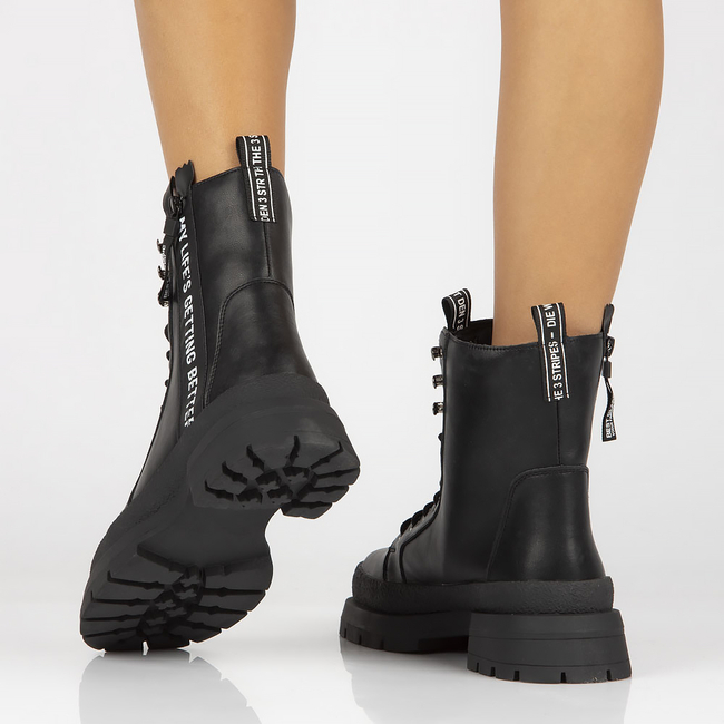 Leather boots Filippo DBT4153/22 BK black