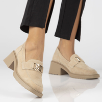 Leather shoes Filippo DP4145/22 BE beige