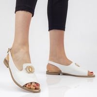 Leather sandals Filippo 116 white