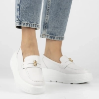 Leather shoes Filippo DP6844/25 WH white