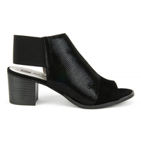 Sandals Nessi 80706 Black Lizaro + Black