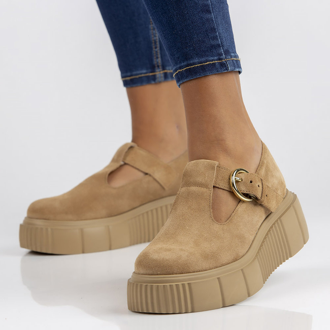 Leather shoes Filippo 20102 Camel