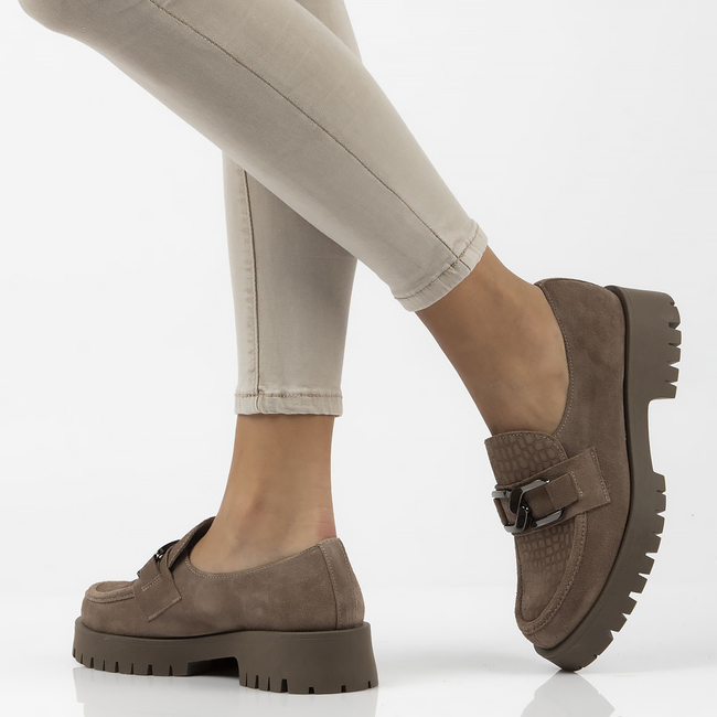 Leather shoes Filippo 20089 beige