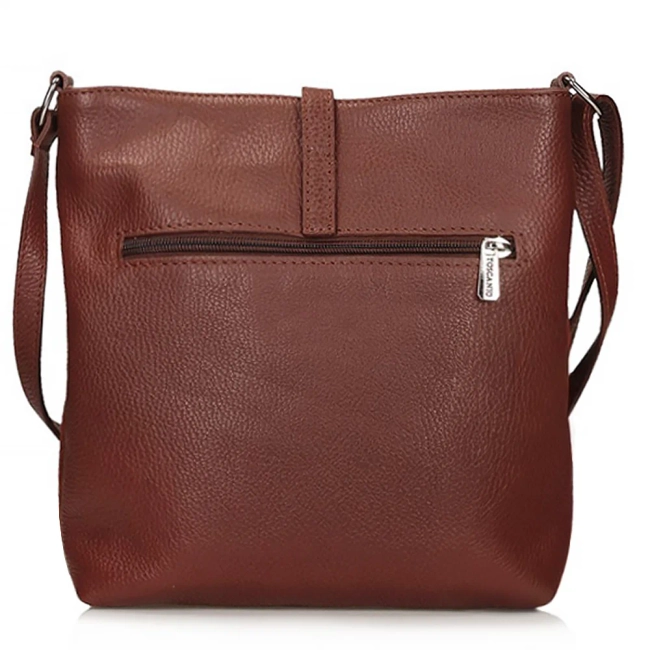 Leather handbag Toscanio A88 brown