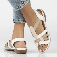 Sandały Rieker 65918-81 białe