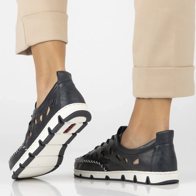 Leather Shoes Filippo 49956-14 blue