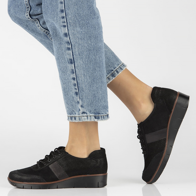 Leather shoes Filippo DP028/23 BK black