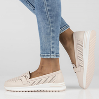 Leather shoes Filippo DP4400/23 PI pink