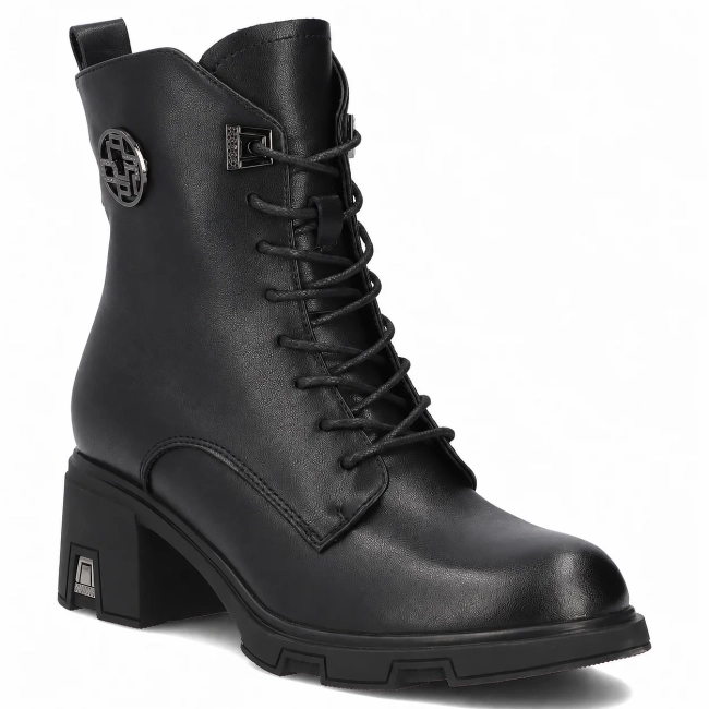 Leather ankle boots Filippo DBT8030/26 BK black