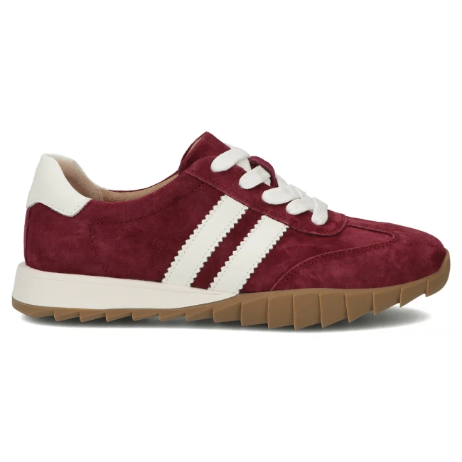 Skórzane sneakersy Filippo DP7534/26 BG bordowe