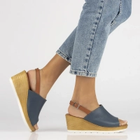 Leather sandals Artiker 54C0684 navy